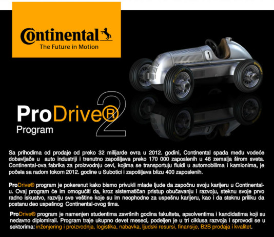 Program ProDrive, ContiTech Fluid Serbia d.o.o. – Subotica 3 poslovi continental srbija automatika.rs