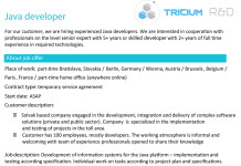 Java developer, Tricium R&D – Inostranstvo Tricium rd elektronika poslovi automatika